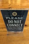 Warning Sign, Balzac's Reference Library, Toronto, Canada